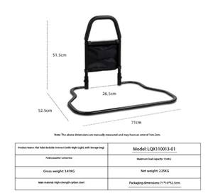 Bastón de altura ajustable con luz LED para personas mayores, asistente de senderismo para caminar - Product Image 5