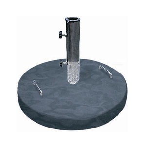 Round Square Granite <strong>Parasol</strong> Outdoor Umbrella <strong>Base</strong> <strong>Weight</strong> 30kgs 35kgs 40kgs 55kgs with Stainless Steel Tube, Handle and Wheels - Product Image 1
