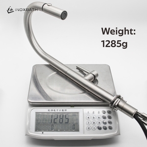<span class=keywords><strong>Rubinetto</strong></span> da Cucina Monocomando in Acciaio Inox 304, Miscelatore a <span class=keywords><strong>3</strong></span> <span class=keywords><strong>Vie</strong></span> con Doccetta Estraibile Flessibile per <span class=keywords><strong>Lavello</strong></span> - Product Image 5