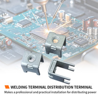 Ventes d'usine de haute qualité TLS4483-B 60A support conducteur en laiton 4 broches borne de carte de Circuit imprimé M4 borne à vis Pcb