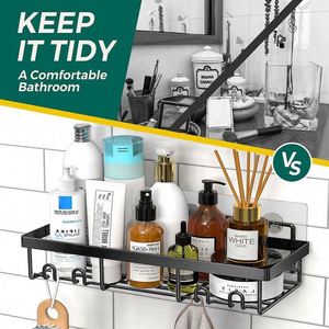 Decoración del Hogar, Juego de 4 Organizadores de Ducha para Baño, Estantes de Pared para Baño - Product Image 4
