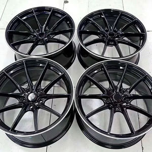 Design chaud roues magnétiques pour voiture 15 16 <span class=keywords><strong>17</strong></span> 18 19 pouces 2020 style jantes en alliage noir roues de voiture de tourisme - Product Image 5