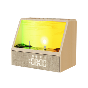 Machine à bruit blanc populaire, veilleuse de sommeil, réveil numérique de bureau avec simulation d'aube, 30 sons apaisants, arrêt automatique, pour salon - Product Image 1