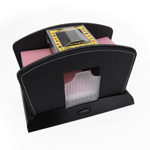 Shuffler-<span class=keywords><strong>cartas</strong></span> <span class=keywords><strong>de</strong></span> póker <span class=keywords><strong>de</strong></span> cuero 1-4, máquina automática para juegos <span class=keywords><strong>de</strong></span> casino, color negro, superventas - Product Image 5