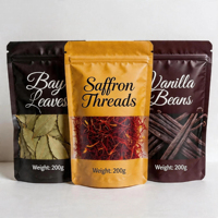 Sachet Doypack Personnalisé Imprimé pour Épices, Qualité Alimentaire, Refermable avec Fermeture Éclair, Anti-Humidité, pour Poudre d'Assaisonnement