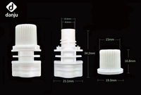 Capuchon de poche en plastique PP 8,6 mm durable et écologique pour sachets souples à bec verseur pour liquides et cuisson à haute température