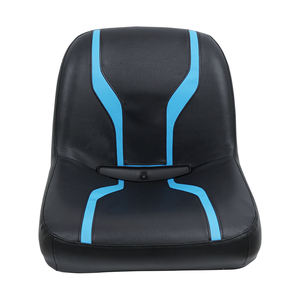 KL Seating Siège de tracteur en PVC à dossier haut en noir et bleu de remplacement étanche pour tondeuse à gazon avec 1 an de garantie - Product Image 2