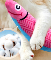 Jouet créatif pour chat en forme de poisson, parfum menthe, coton PP, peluche ultra-douce, poupée-coussin pour enfants, vente en gros pour fabricants