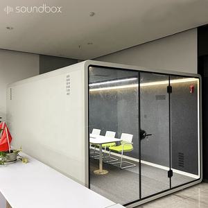 सॉनबॉक्स टेलीफोन बूथ 8 सीट मीटिंग रूम ऑफिस बूथ पर बिक्री के लिए साउंडप्रूफ बूथ - Product Image 3