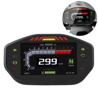 Tachymètre universel pour moto, écran LCD TFT numérique, 6 vitesses, compteur kilométrique LCD pour moto, compteur de vitesse pour 1, 2, 4 cylindres