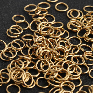Anillo de Salto Cerrado de Acero Inoxidable Chapado en Oro de 6mm para Fabricación de Pulseras, Componente Redondo para Joyería DIY H1693 - Product Image 1