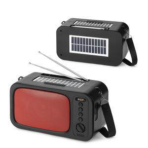 Enceinte sans fil portable d'extérieur HF-F103 avec double panneau solaire, stéréo Bluetooth, basses puissantes, caisson de basses actif, <span class=keywords><strong>radio</strong></span> FM - Product Image 1