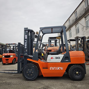 Chariot élévateur diesel d'occasion Heli K30 3 tonnes 3m 4x4 tout-terrain - Product Image 2