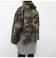 Veste camouflage avec capuche OEM marque privée pour hommes stock personnalisé livraison directe