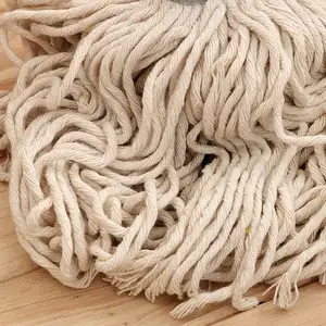 Cabeça de esfregão de fio de algodão personalizado para limpeza de piso seco e úmido