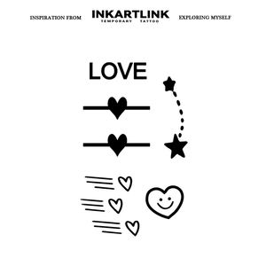 ขายส่ง<span class=keywords><strong>รอย</strong></span><span class=keywords><strong>สัก</strong></span> LOVE Letter ติดทนนาน 15 วัน กันน้ำ ผลิตจากน้ำผลไม้ธรรมชาติ สำหรับตกแต่งร่างกาย บนนิ้ว มีจำหน่ายจำนวนมาก - Product Image 1