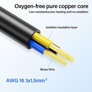 Powercon In Out <b>Power</b> <b>Cable</b> 16awg 2m - Product Image 3