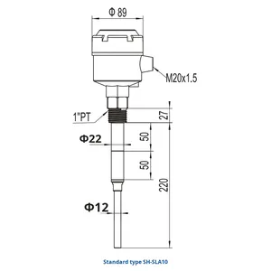 Shuohao RF Admittance Level <strong>Switch</strong> L2000D <strong>Capacitive</strong> <strong>Switch</strong> High <strong>Temperature</strong> &amp; Corrosion Resistant &amp;Explosion-Proof - Product Image 4