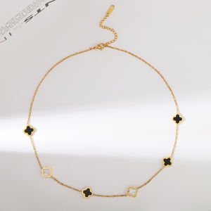 Collier <span class=keywords><strong>de</strong></span> trèfle <span class=keywords><strong>de</strong></span> dames <span class=keywords><strong>de</strong></span> bijoux d'acier inoxydable <span class=keywords><strong>de</strong></span> haute qualité <span class=keywords><strong>de</strong></span> charme <span class=keywords><strong>de</strong></span> mode - Product Image 4