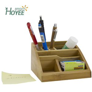 Petit porte-<span class=keywords><strong>crayon</strong></span> de bureau <span class=keywords><strong>en</strong></span> <span class=keywords><strong>bois</strong></span> de bambou fait à la main pour le bureau - Product Image 4