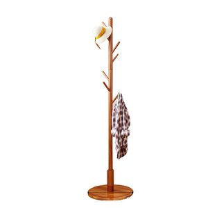 Perchero de pie de madera maciza de 178 cm, diseño moderno, duradero, ahorra espacio, para uso en la sala de estar - Product Image 4