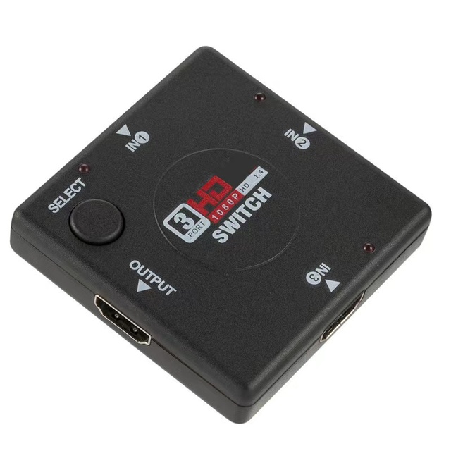 HDMI Switch 3 Port 3 in 1 Out 4K HDMI Selector Splitter Manual Switch Box for TV Stick Laptop PS5 Xbox Projector