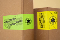 Étiquettes adhésives personnalisées en papier, service d'impression avec logo, pour emballage