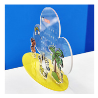 Présentoir de bureau personnalisé en acrylique transparent de forme personnalisée mini pour Anime pour mariage noël nouvel an