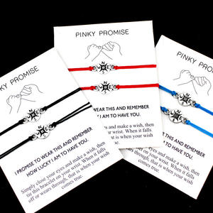 אמא בת סבתא נכדתו דודה אחיינית חברים משאלה חלום פינקי הבטחה נשבע מצפן קסם זוג צמיד - Product Image 5