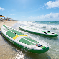 Planche de paddle gonflable robuste en Drop Stitch, écologique, flottabilité améliorée, plateforme stable pour la pêche et les sports nautiques