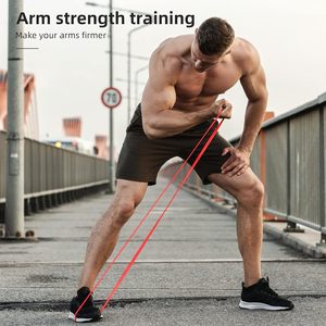 Équipement sportif, bandes de résistance en latex naturel de 4,5 mm d'épaisseur, boucles - Product Image 2