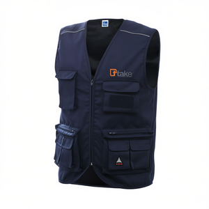 Chaleco Deportivo de Verano Ttake con Múltiples Bolsillos, Color Gris Talla S - Product Image 2