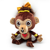 Peluche en coton PP de haute qualité professionnelle, animaux en peluche personnalisés, logo de l'entreprise, jouets en peluche d'anime, personnalisation de singe