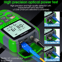 Testeur de puissance optique AUA-MC70 Testeur de fibre optique (-70~+10dBm) Intégré VFL+OPM 4-en-1 Testeur de puissance optique