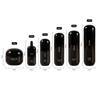 Emballages cosmétiques en plastique PETG personnalisés vides, flacons cosmétiques de 30/45/65/100/150 ml avec pompe à lotion dorée, flacons vaporisateurs de luxe