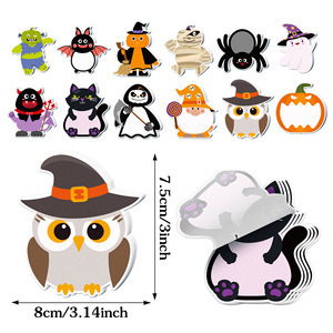Nota adhesiva personalizable Día de Todos los Santos Fantasma <span class=keywords><strong>Daemon</strong></span> Calabaza heteromorfismo Diario calcomanía regalo proveedor - Product Image 5