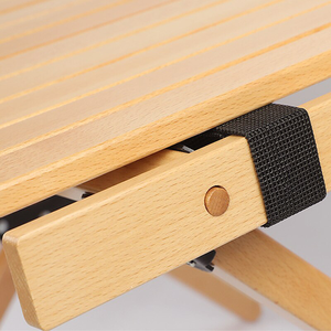 Table pliante d'extérieur en bois de hêtre personnalisable pour le camping, les pique-niques et les voyages – Vente en gros - Product Image 3