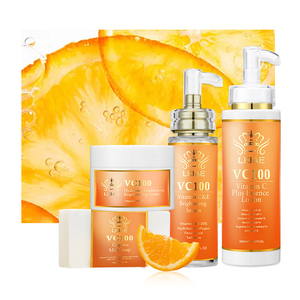 Ensemble de soins de la peau pour le visage et le corps à la vitamine C 100% en marque propre, hydratant, anti-âge, éclaircissant, autres produits de soins de la peau biologiques - Product Image 1