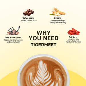 Café energético para hombre fuerte, aumento del cuerpo, resistencia y rendimiento masculino, soporte inmunológico y bebida de vitalidad, suplemento de hierbas - Product Image 2