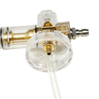 Pistolet à mousse haute pression transparent avec noyau en laiton pour nettoyeur haute pression, pistolet à mousse pour lavage de voiture, raccord rapide 1/4
