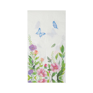 Floral Print Paper Napkins 330mm400mm Rectangle Disposable For Family Holiday Occasions - Product Image 5