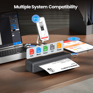 Máy in mini di động không dây, không mực, khổ A4, pin 1500mAh, độ phân giải 203dpi, in nhãn dán, tài liệu, ứng dụng miễn phí, đạt chuẩn ROHS, có sẵn kho - Product Image 2