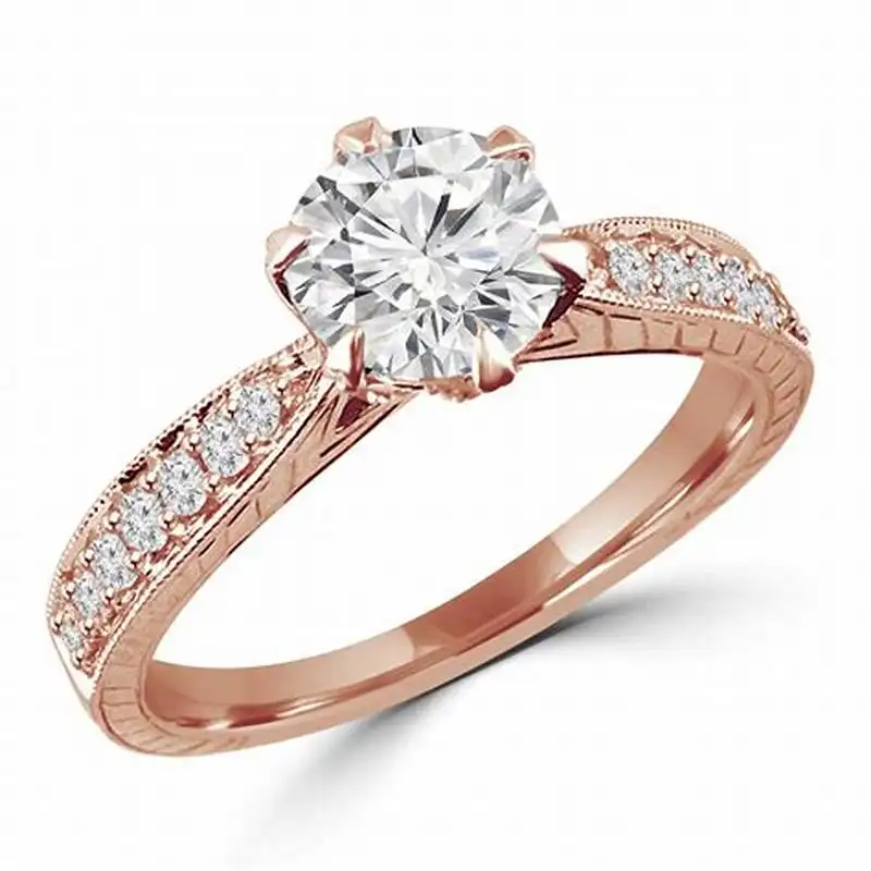 แหวนทองสำหรับผู้หญิง24K สร้อยคอโชกเกอร์เพชรและทองเครื่องประดับสตรีแหวนหมั้นเพชรโมอิสซาไนท์สำหรับผู้หญิง