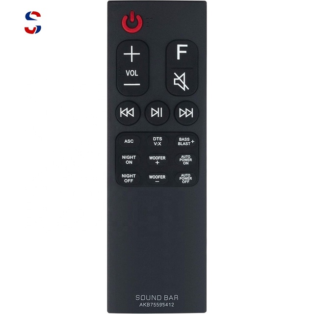 High-Quality Wholesale AKB75595412 Replacement Soundbar Remote Control Work for LG Sound Bar SK5 Speaker System SK5 SK5Y