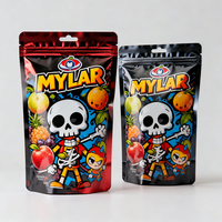 Sacs en Mylar personnalisés anti-odeur, sachets stand-up pour aliments lyophilisés, bonbons et gommes, emballage 3,5g 14g