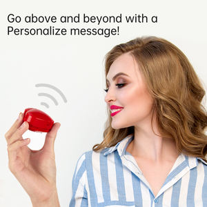 30 secondi a forma di cuore registratore Audio in plastica dispositivo elettronico di consumo con chiusura a pulsante riproduce musica e regalo di peluche - Product Image 4