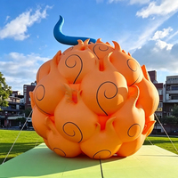 Ballon gonflable géant personnalisé en forme de fruit du diable, modèle de dessin animé pour décoration extérieure