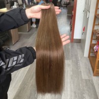 Extensions de cheveux humains vierges Genius Weft, 100% cheveux humains, pointes épaisses, double trame, qualité salon, prix abordable, vente en gros