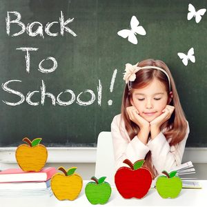ป้าย<span class=keywords><strong>ไม้</strong></span>รูปแอปเปิ้ลลาย Back to School สำหรับตกแต่งถาดหลายชั้นสไตล์เรโทร วันเปิดเทอม สัปดาห์ขอบคุณคุณครู ของตกแต่งฤดูใบ<span class=keywords><strong>ไม้</strong></span>ร่วง - Product Image 5