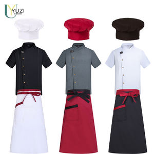 Overol <span class=keywords><strong>de</strong></span> Chef Estilo Vaquero para Hombre, Tejido, Manga Corta, Uniforme <span class=keywords><strong>de</strong></span> Trabajo para Cocina, Catering y Restaurante, Uniformes <span class=keywords><strong>de</strong></span> Verano - Product Image 1